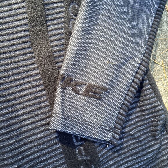 NIKE Pro Fit Hyperwarm Men's Pullover Shirt Ribbed Black/Purple Size Medium - Picture 10 of 14